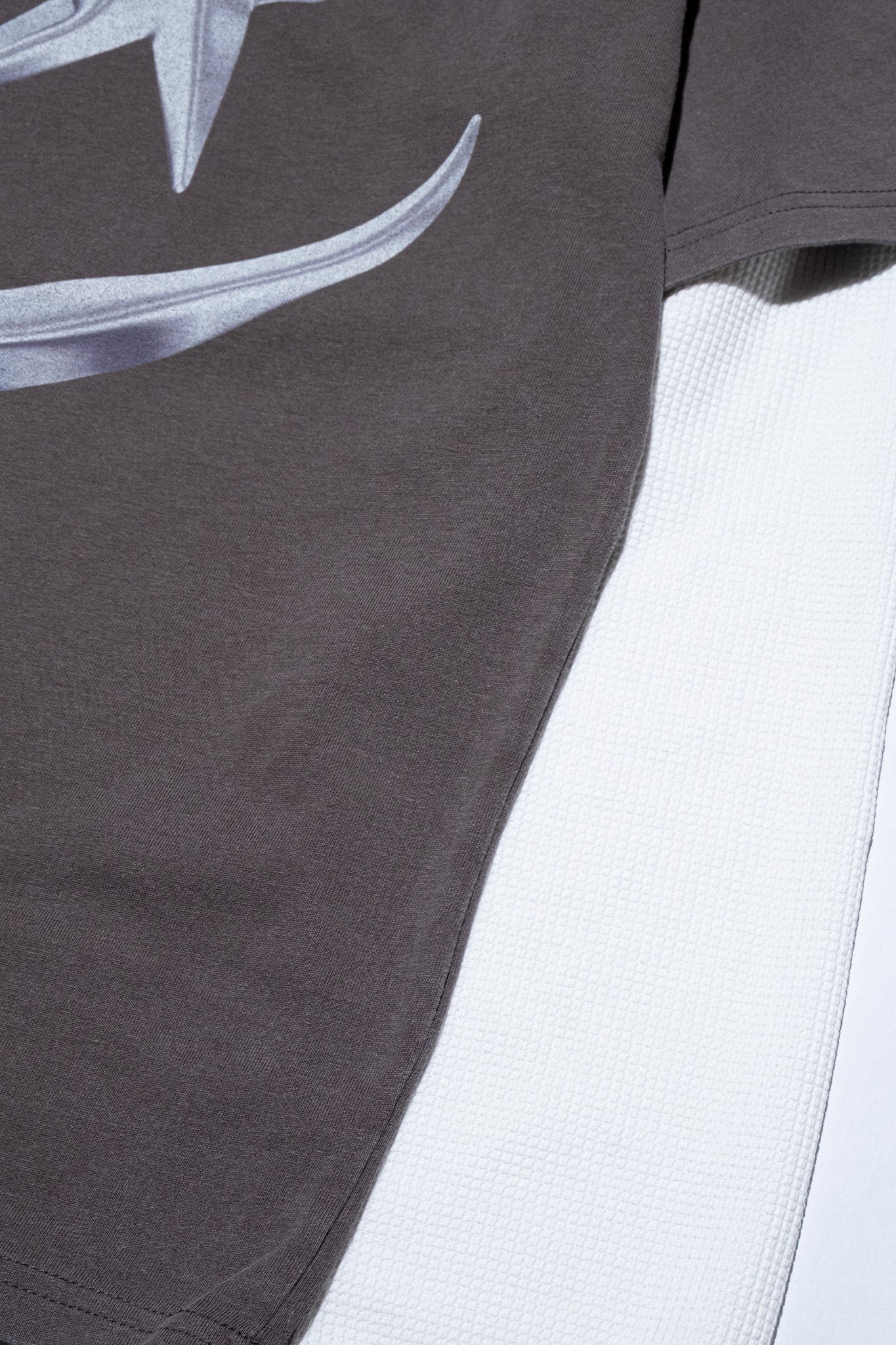 Waffle Moon & Star Layered Long Sleeve T-shirt