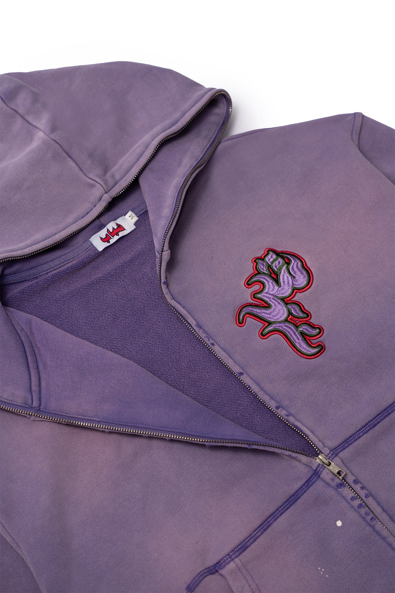 Zip Up Hoodie Purple