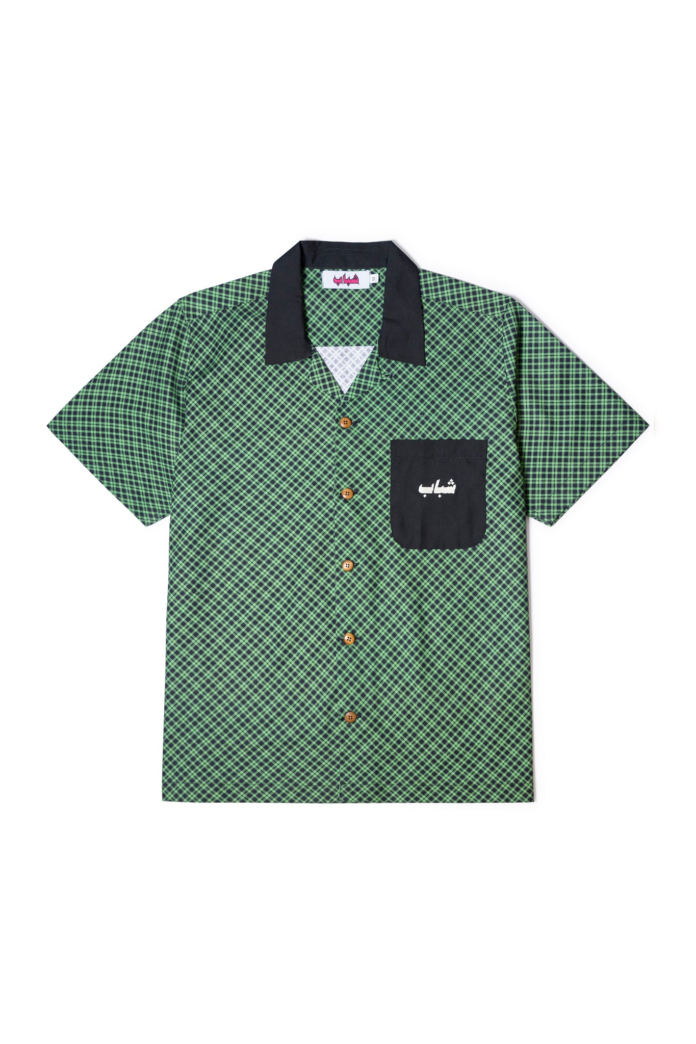 Bowling Shirt Green Checkered